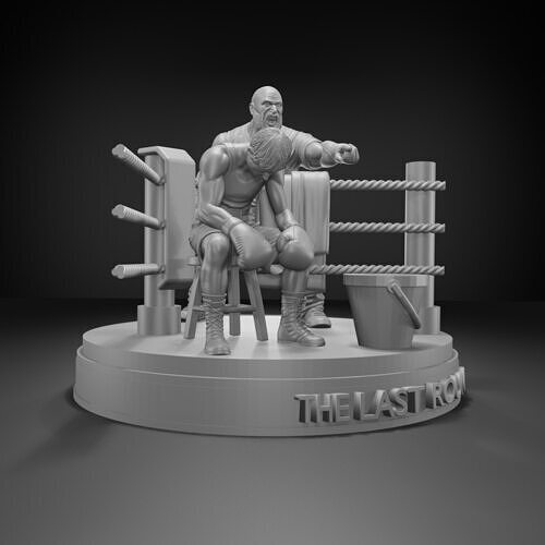 The Last Round  Multi-Part 3D Printable Boxing Diorama 3D print model