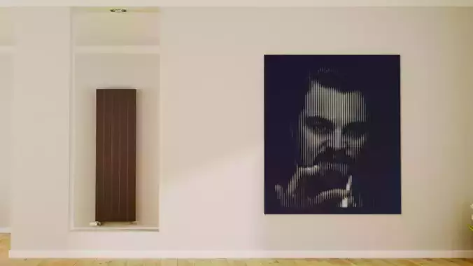 Halftone wall sticker Leonardo DiCaprio 02 3D print model