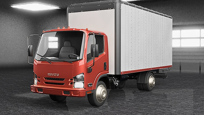 ISUZU Truck Rigged 3D model