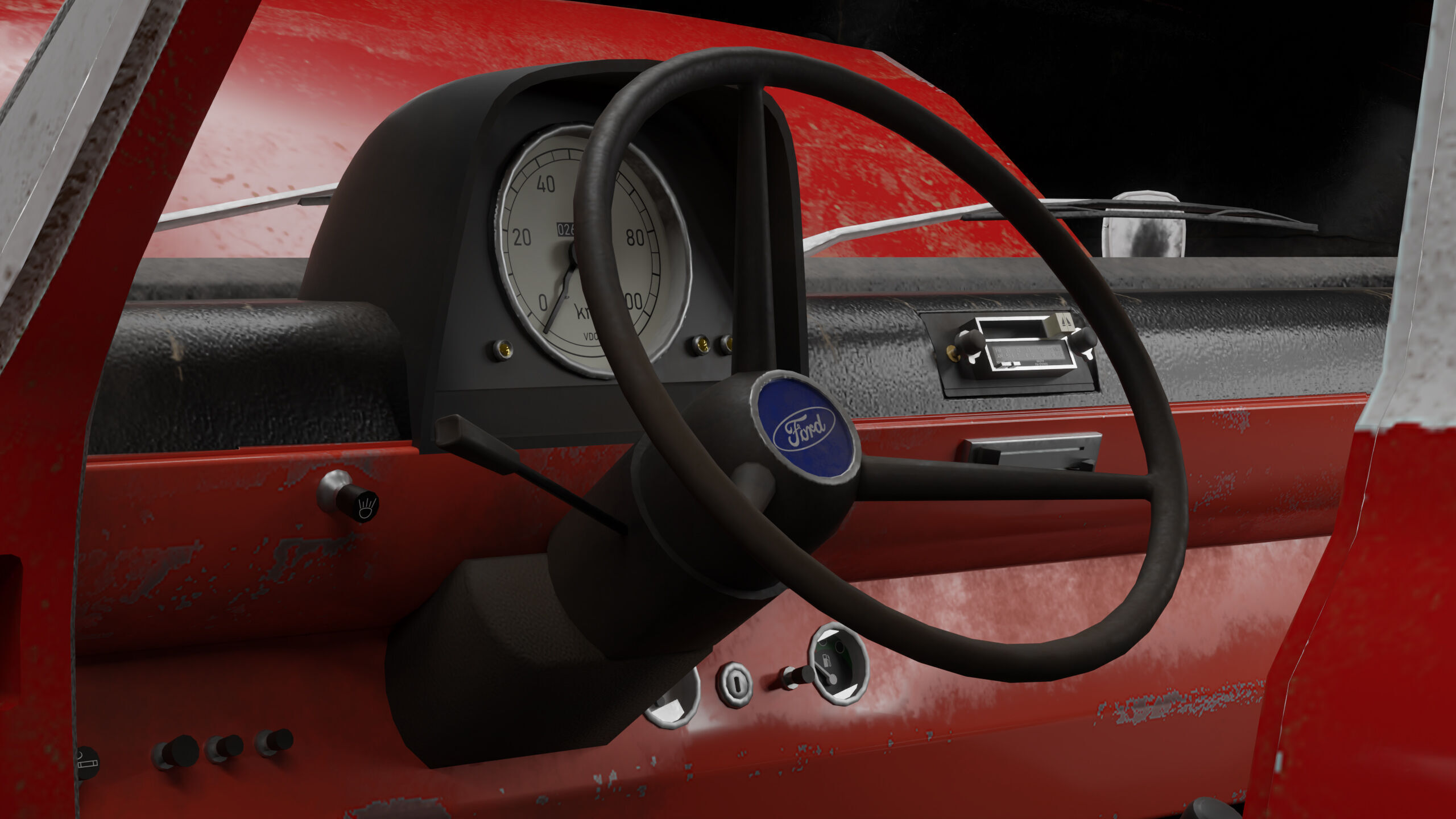 Ford Transit Mk1 Minibus Low-poly 3D model_7