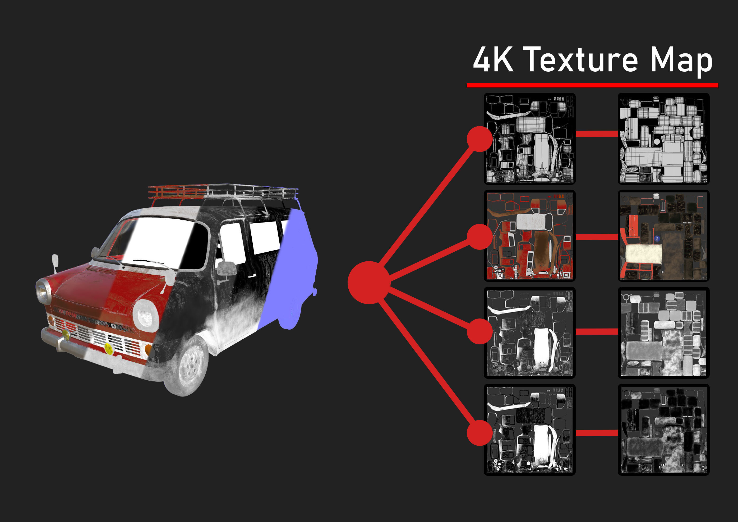 Ford Transit Mk1 Minibus Low-poly 3D model_12