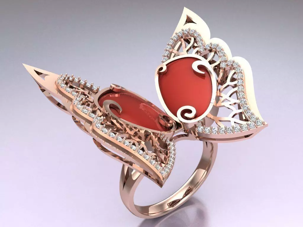 Butterfly Rings - Womens Rings - N822853 3D print model