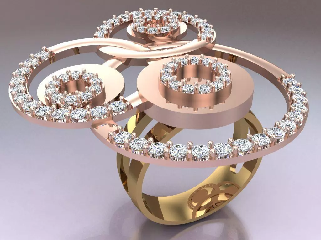 Diamond Ring - Womens Rings - N822927 3D print model