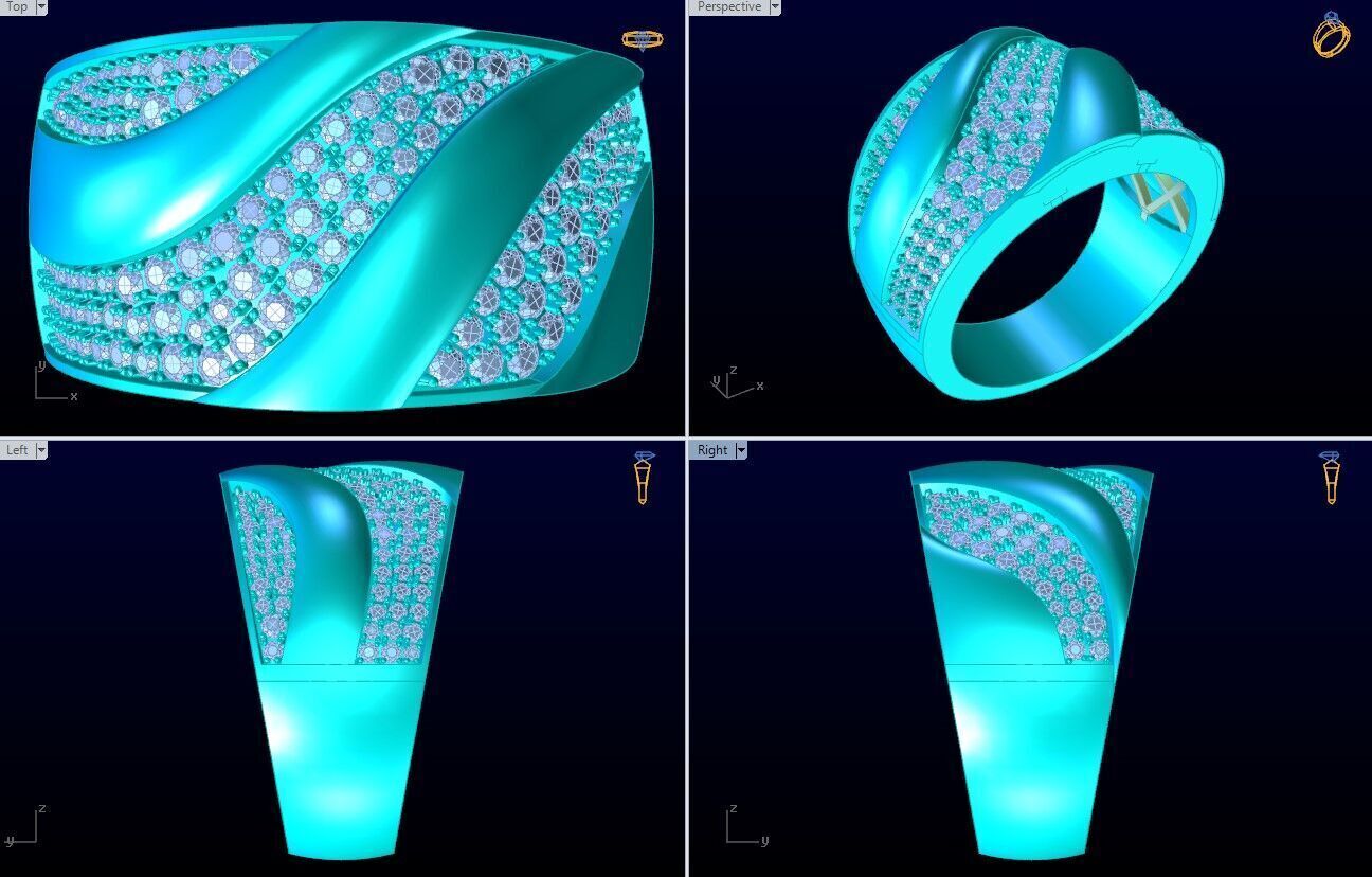Diamond Ring - N822017 3D print model_10