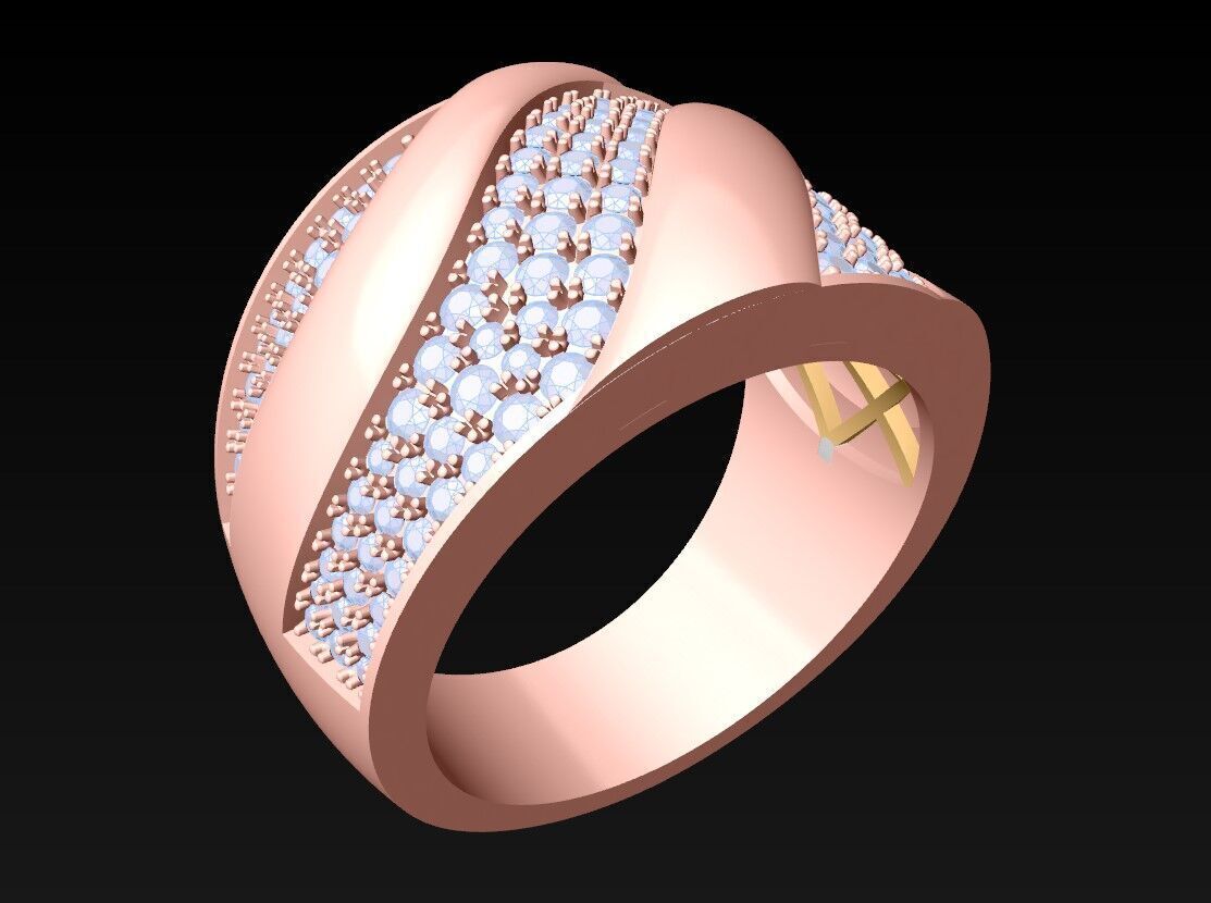 Diamond Ring - N822017 3D print model_1