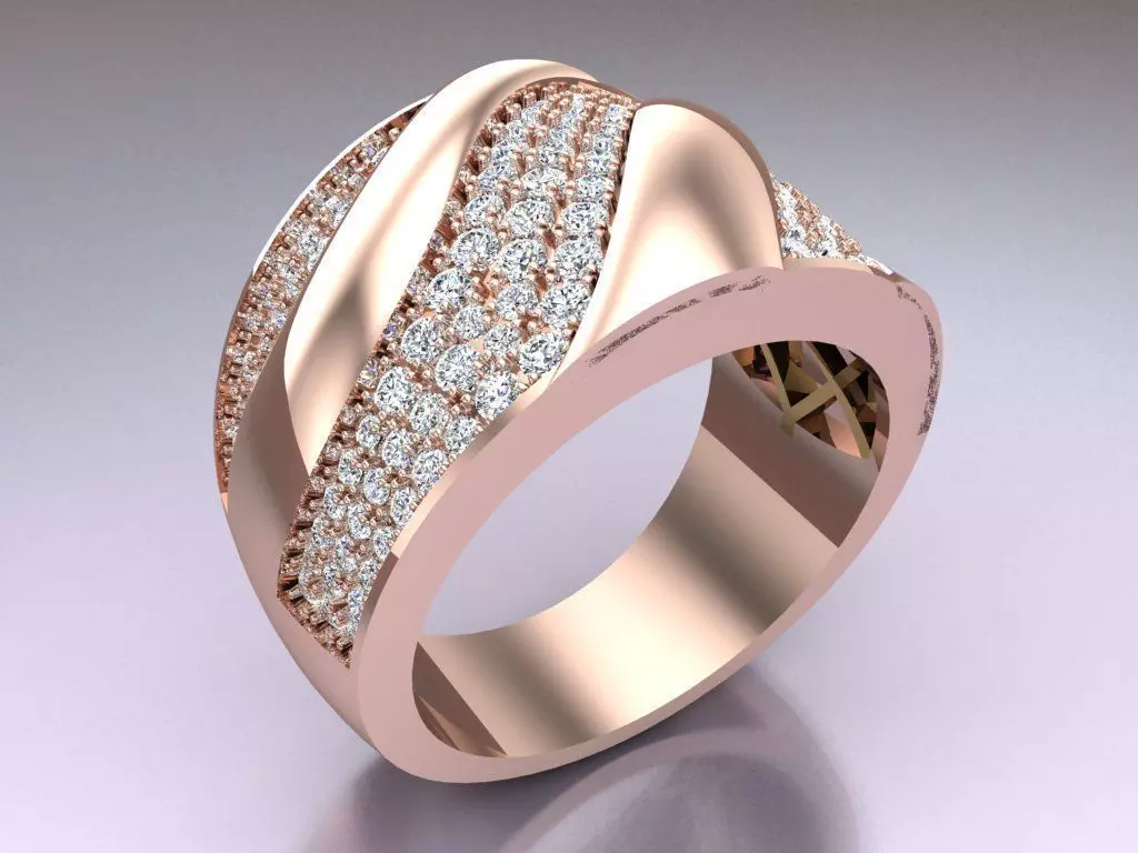 Diamond Ring - N822017 3D print model_0