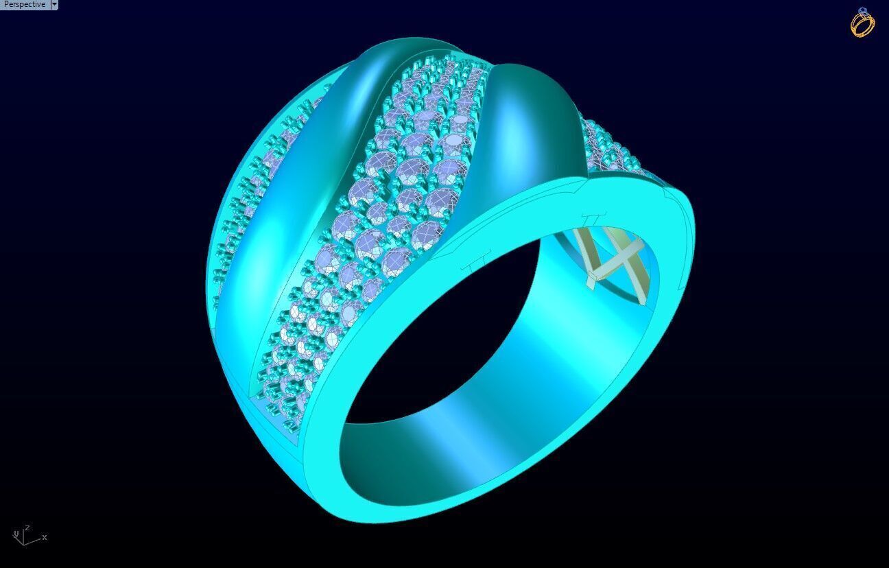 Diamond Ring - N822017 3D print model_9
