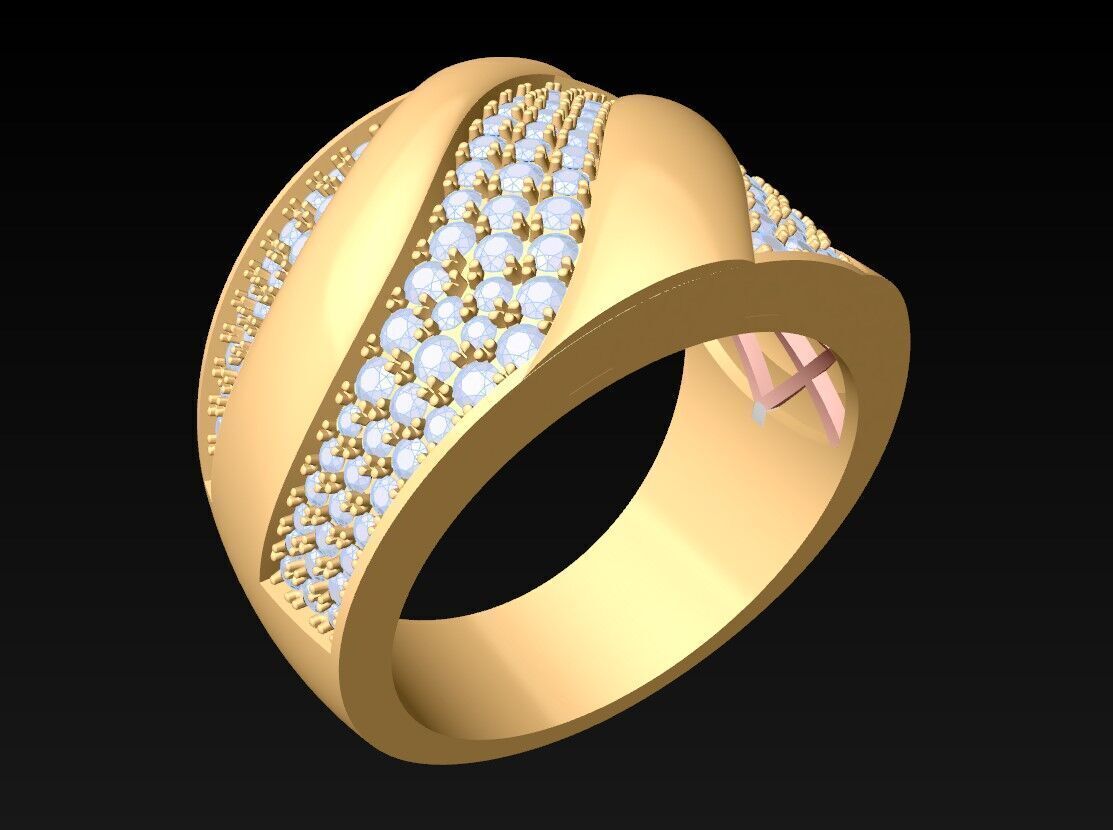 Diamond Ring - N822017 3D print model_2