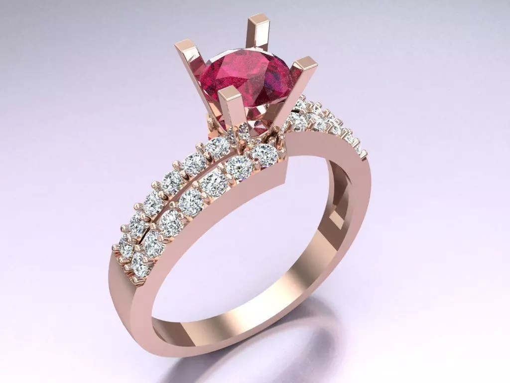 Diamond Ring - Womens Rings - N822253 3D print model