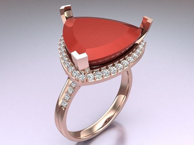 Stone Rings - Womens Rings - N832012 3D print model