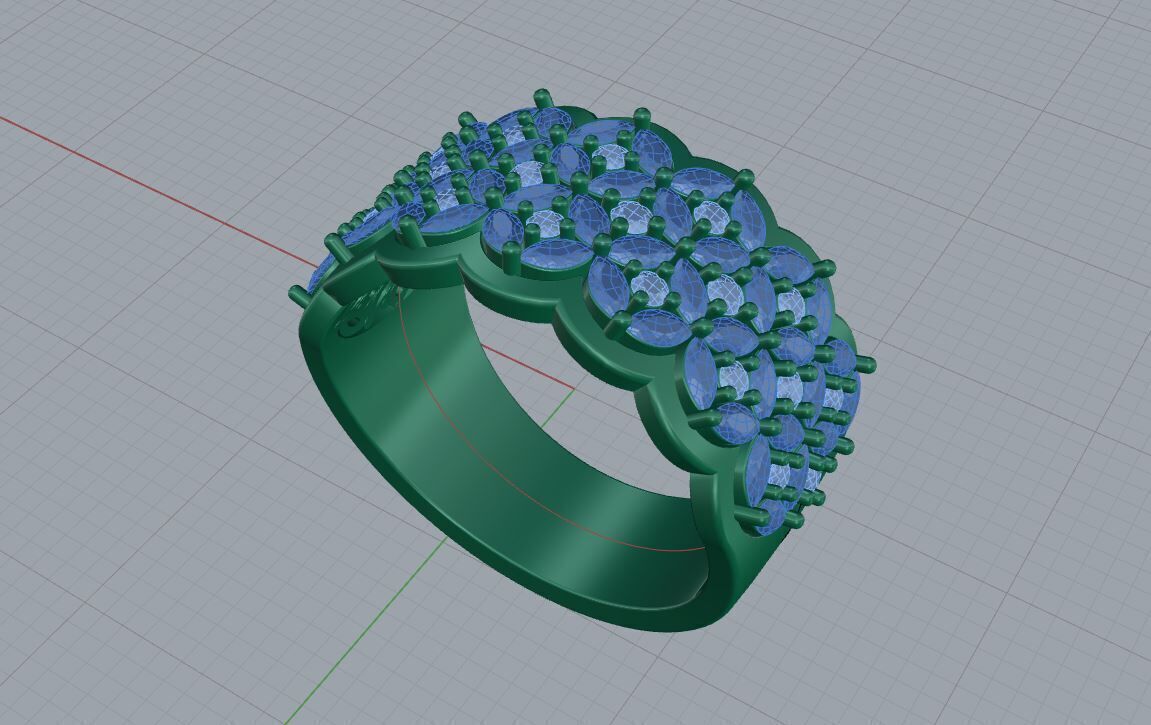 Nice ring 002 3D print model_2