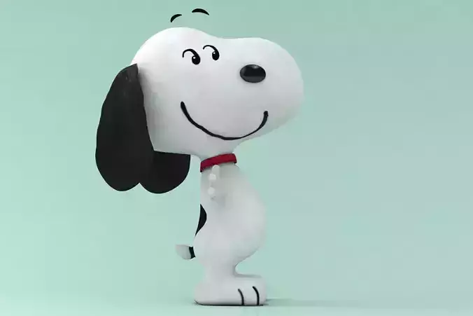 peanuts snoopy cartoon dog 3D model