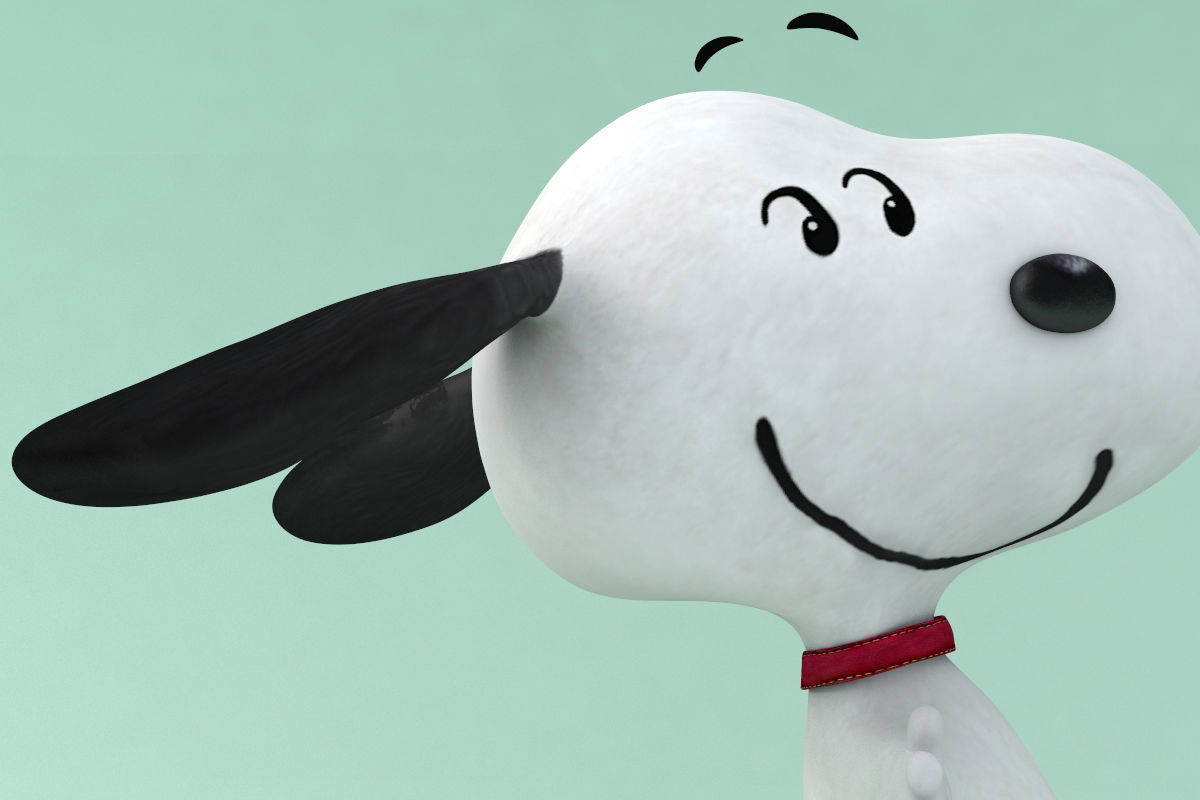 peanuts snoopy cartoon dog 3D model_5