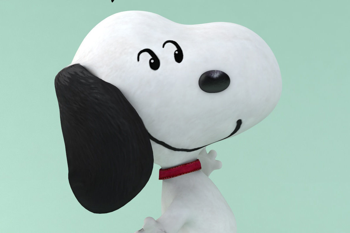 peanuts snoopy cartoon dog 3D model_4