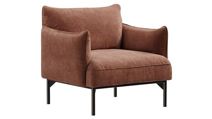 Penn Chair By West Elm 3D model