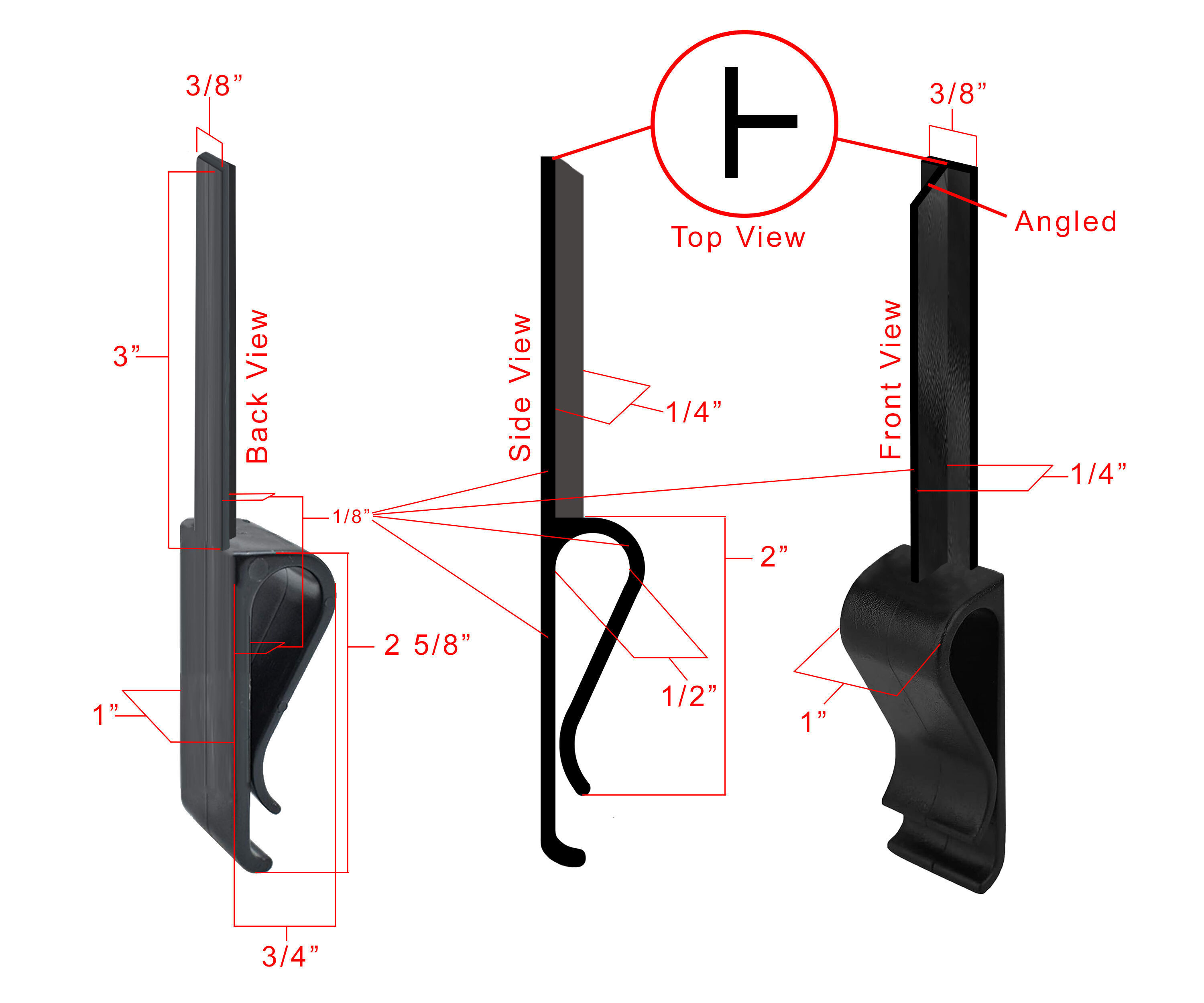 Utility Pole Hook - Handy Hook - Bracket 3D print model_1