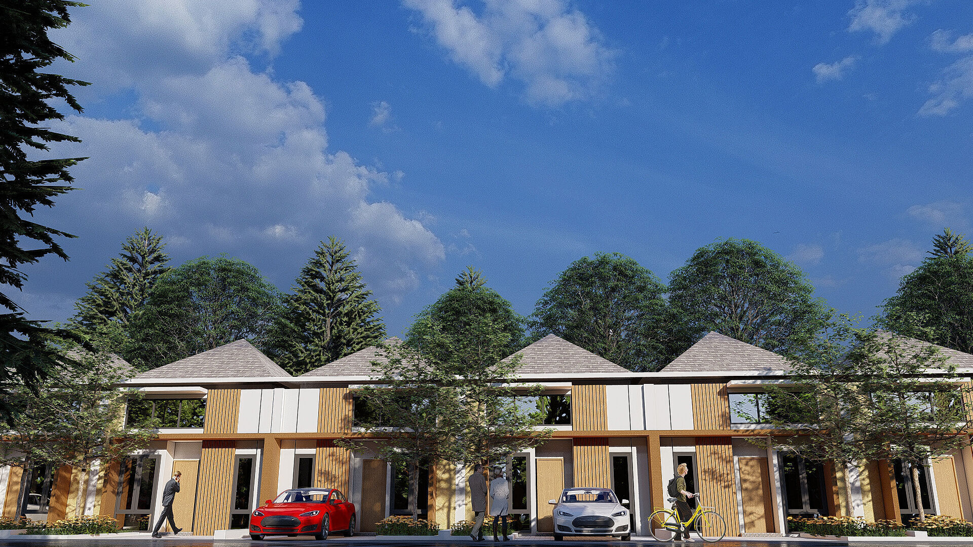 6x12 One Floor House SketchUp DWG and Lumion File 3D model_1