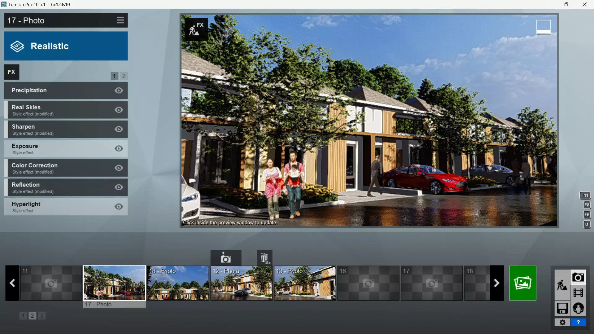 6x12 One Floor House SketchUp DWG and Lumion File 3D model_5