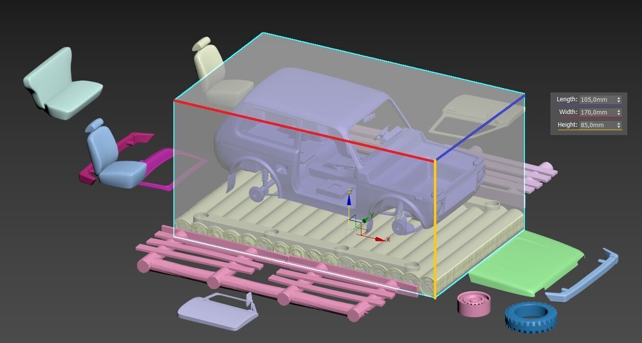Exhibition - Niva on a raft 3D print model_13