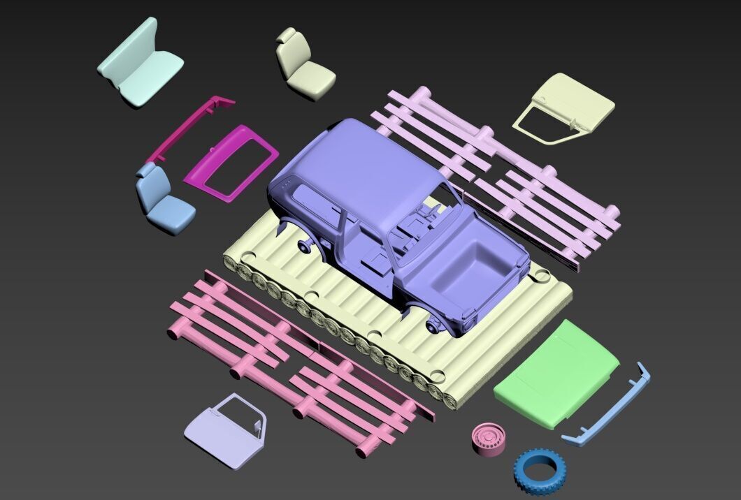 Exhibition - Niva on a raft 3D print model_14