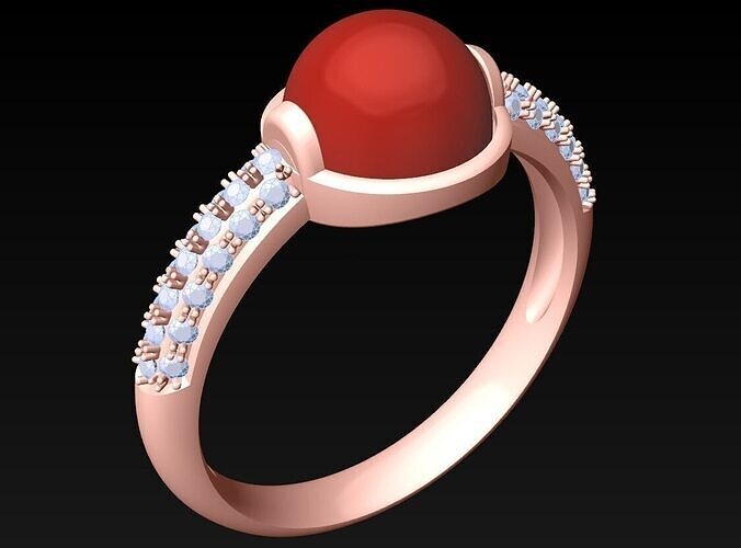 Stone Rings - Womens Rings - N872333 3D print model