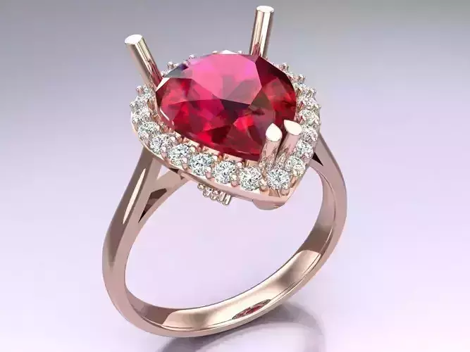 Pear Stone Ring - Womens Rings - N814418