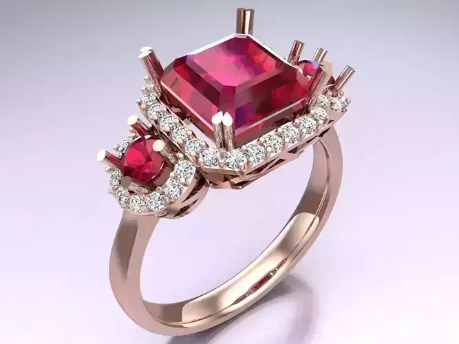 Square Stone Rings - Womens Rings - N821237