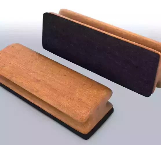 Eraser wooden bench with top