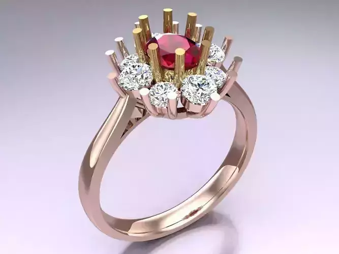 Oval stone ring - Womens  Rings - N852347