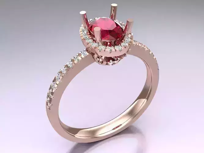 Oval stone ring - Womens  Rings - N852418