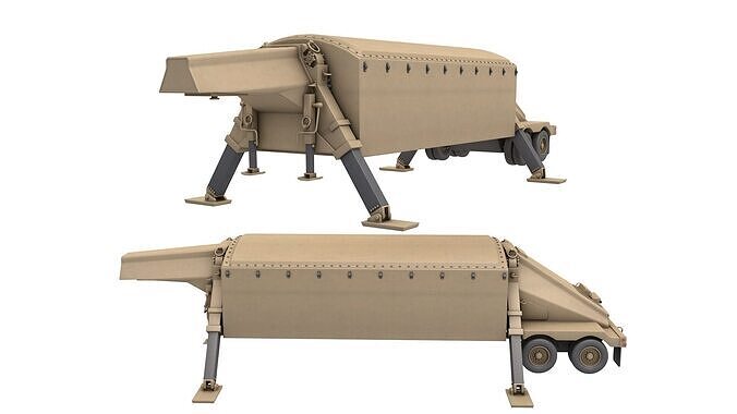 AN TPY-2 radar 3D model