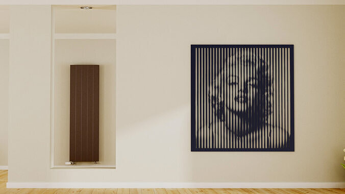 Halftone wall sticker MARILYN MONROE 01 3D print model