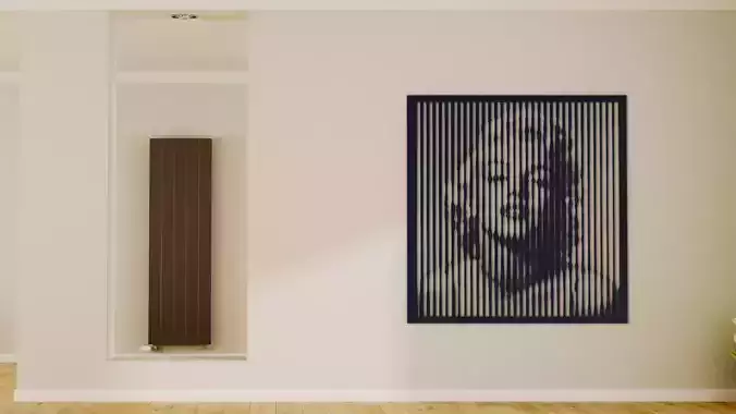 Halftone wall sticker MARILYN MONROE 01 3D print model