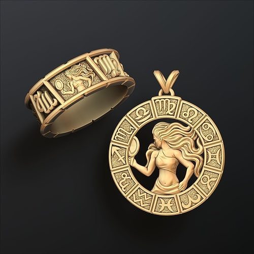 Horoscope Virgo Ring Pendant v2 Collection 