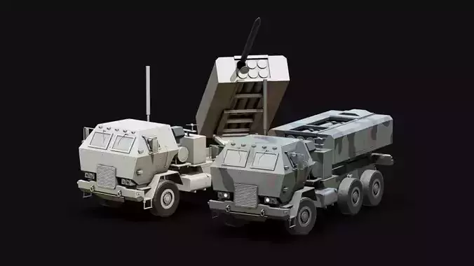 Military Rocket Artillery Truck