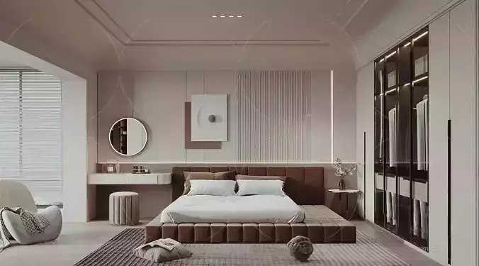 WABI SABI STYLE 3D BEDROOM 0027