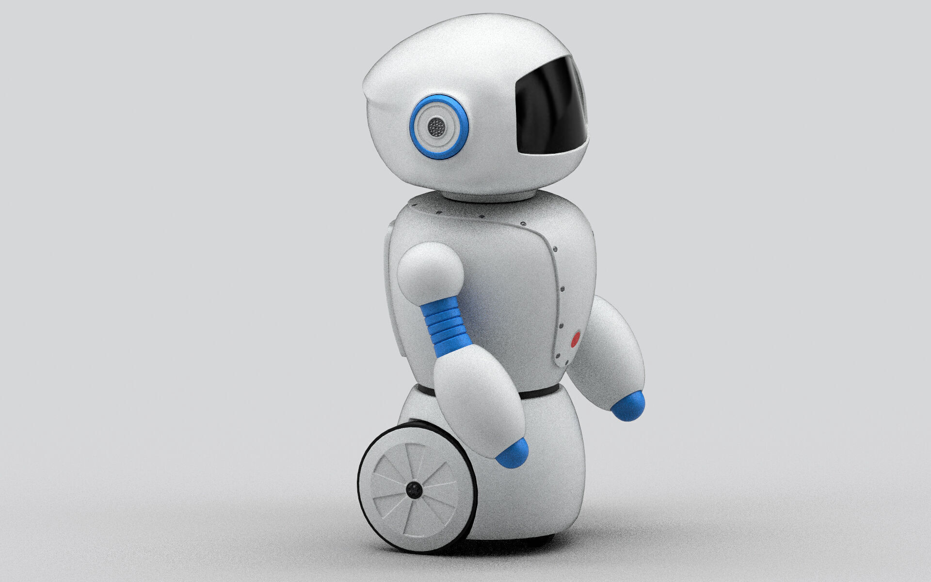 Toy robot Low-poly 3D model_5