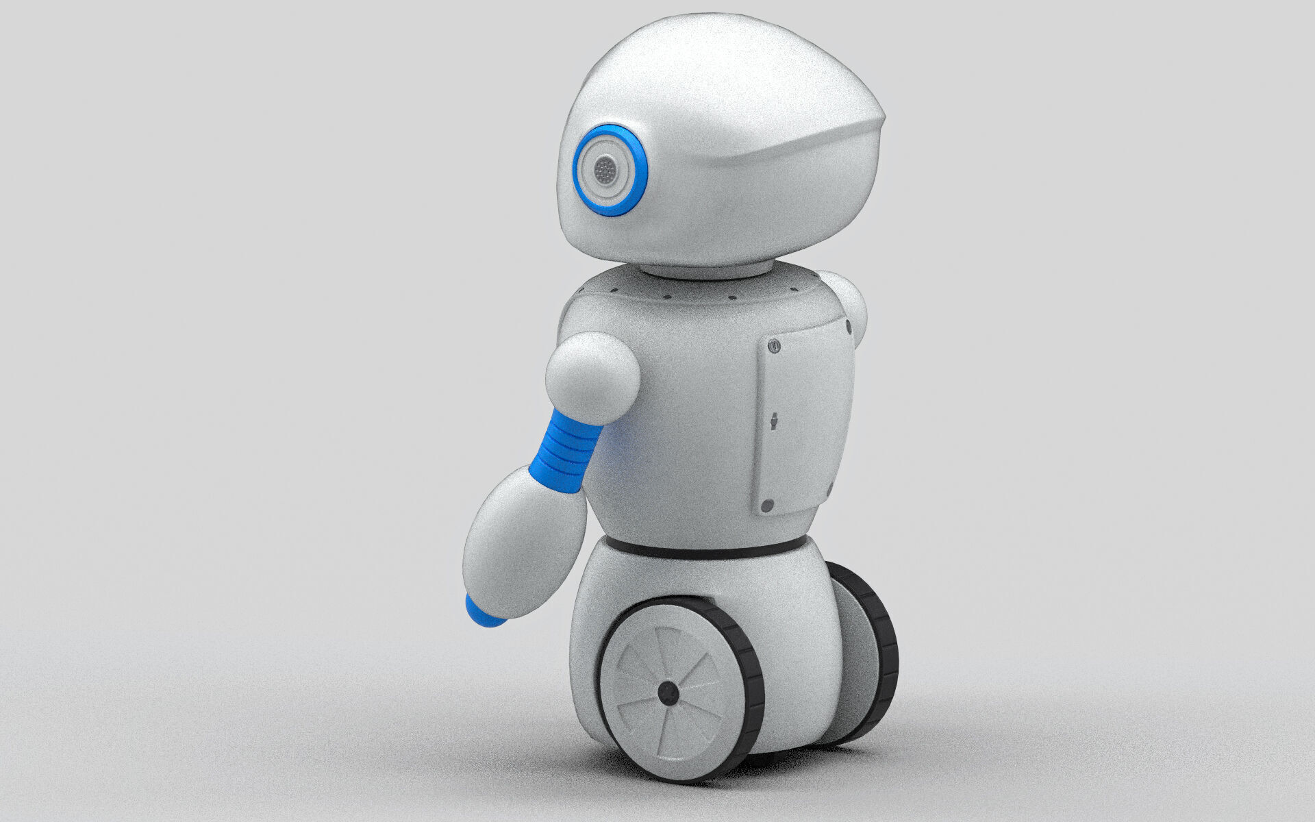 Toy robot Low-poly 3D model_2