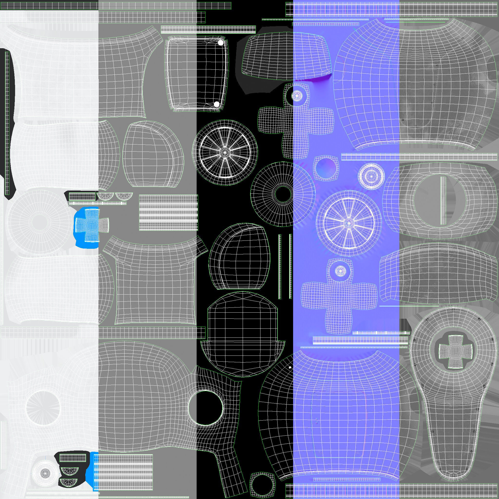 Toy robot Low-poly 3D model_11