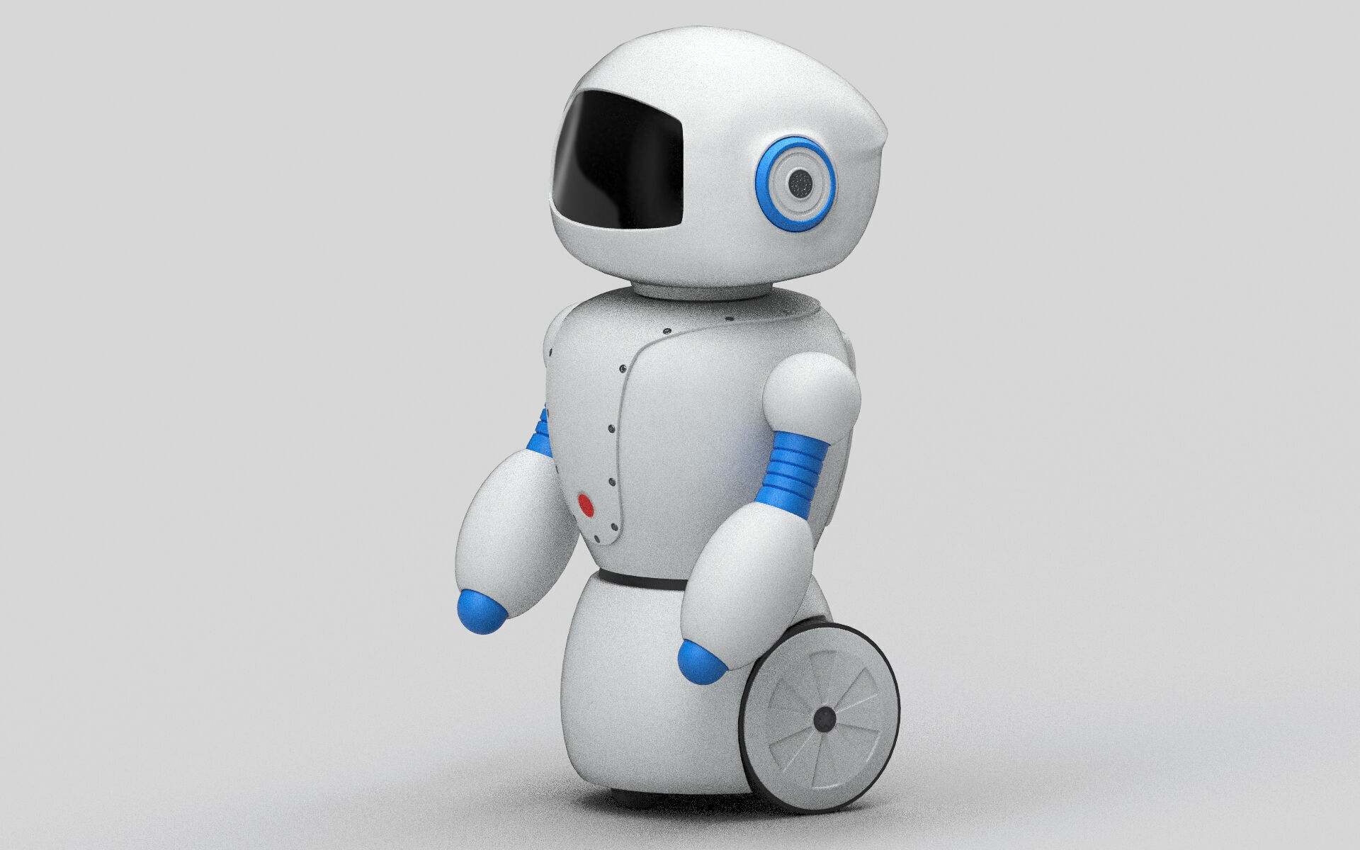 Toy robot Low-poly 3D model_1