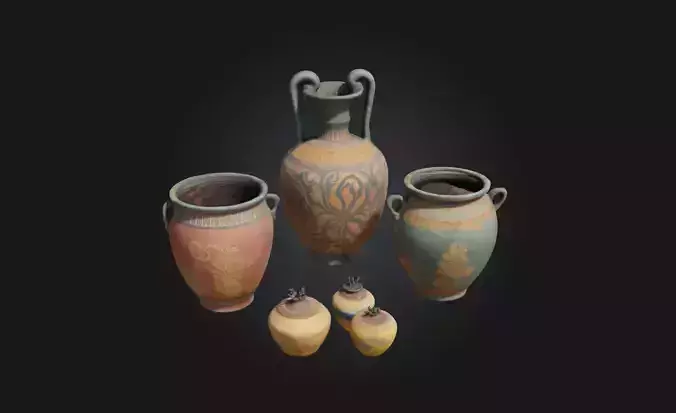 Ancient Ceramic Collection Historical Pottery