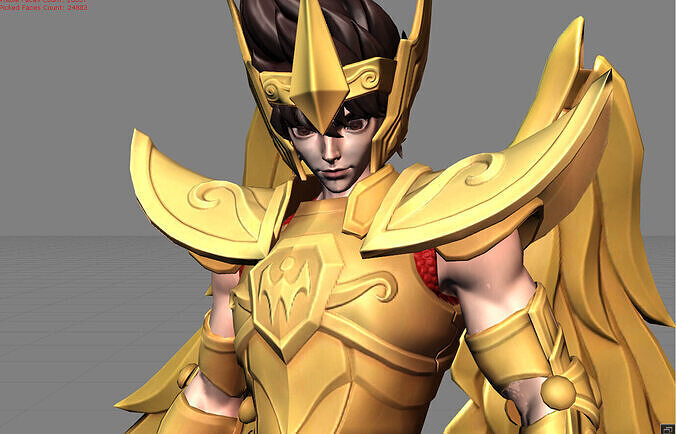 Badang Sagittarius Seiya Low-poly 3D model