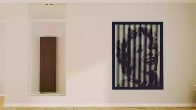 Halftone wall sticker MARILYN MONROE 05 3D print model
