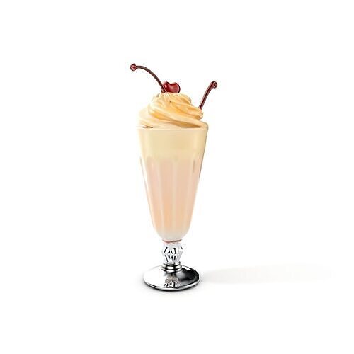 Milkshake with Cherry Glass model pack Low-poly 3D model