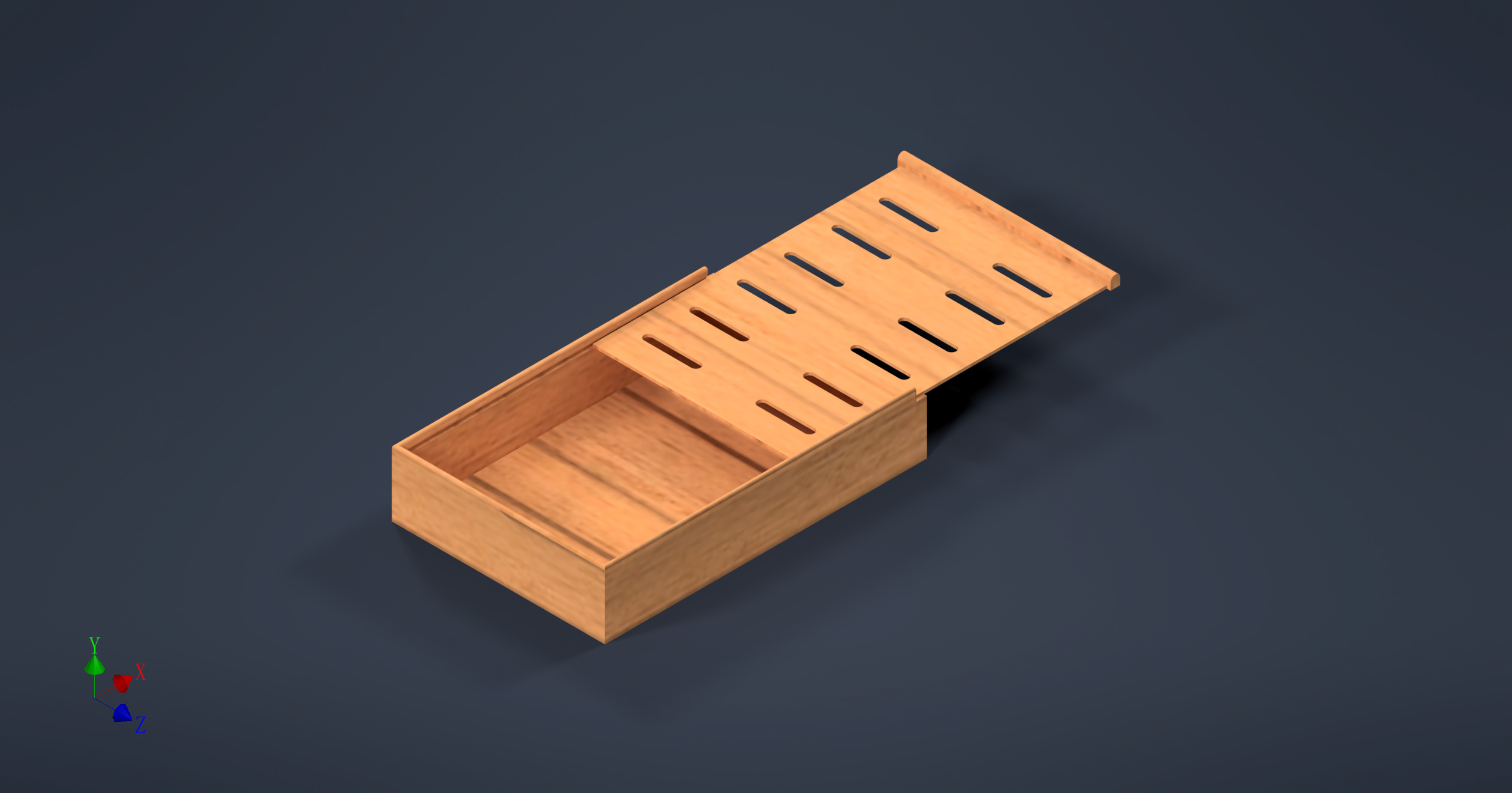 Chinese style tea tray 3D print model_2