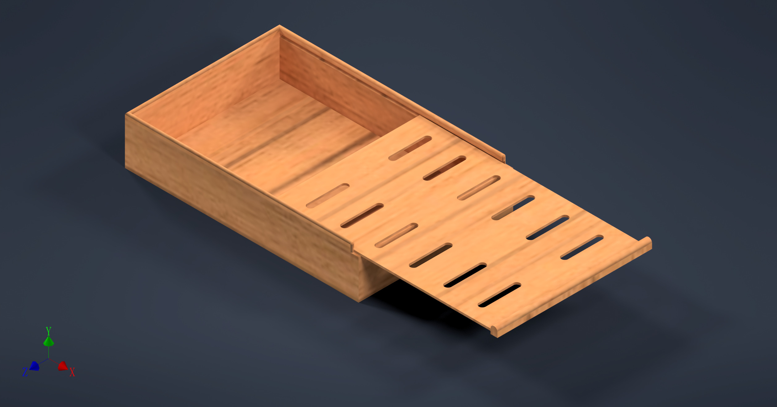 Chinese style tea tray 3D print model_1