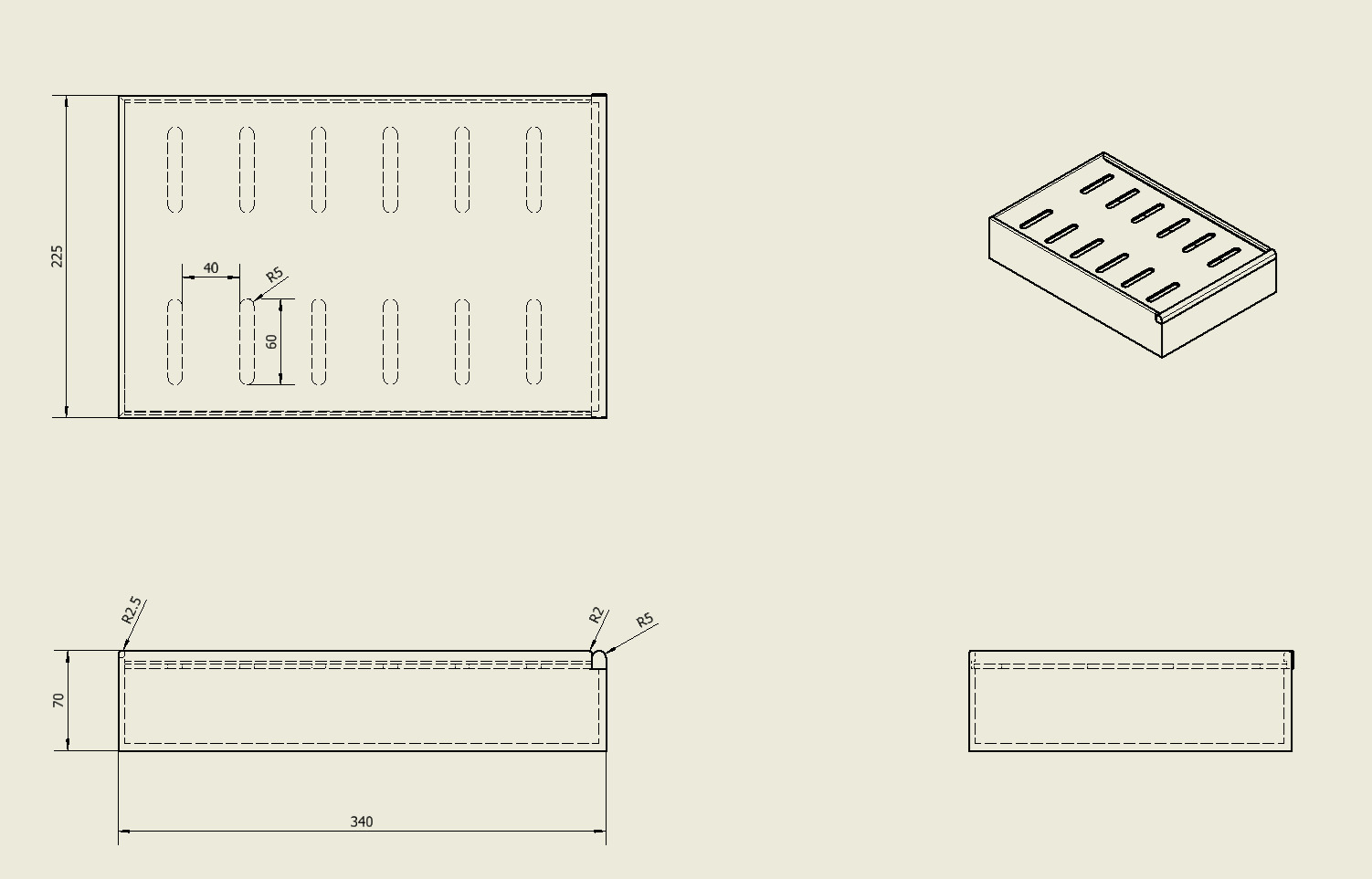 Chinese style tea tray 3D print model_3