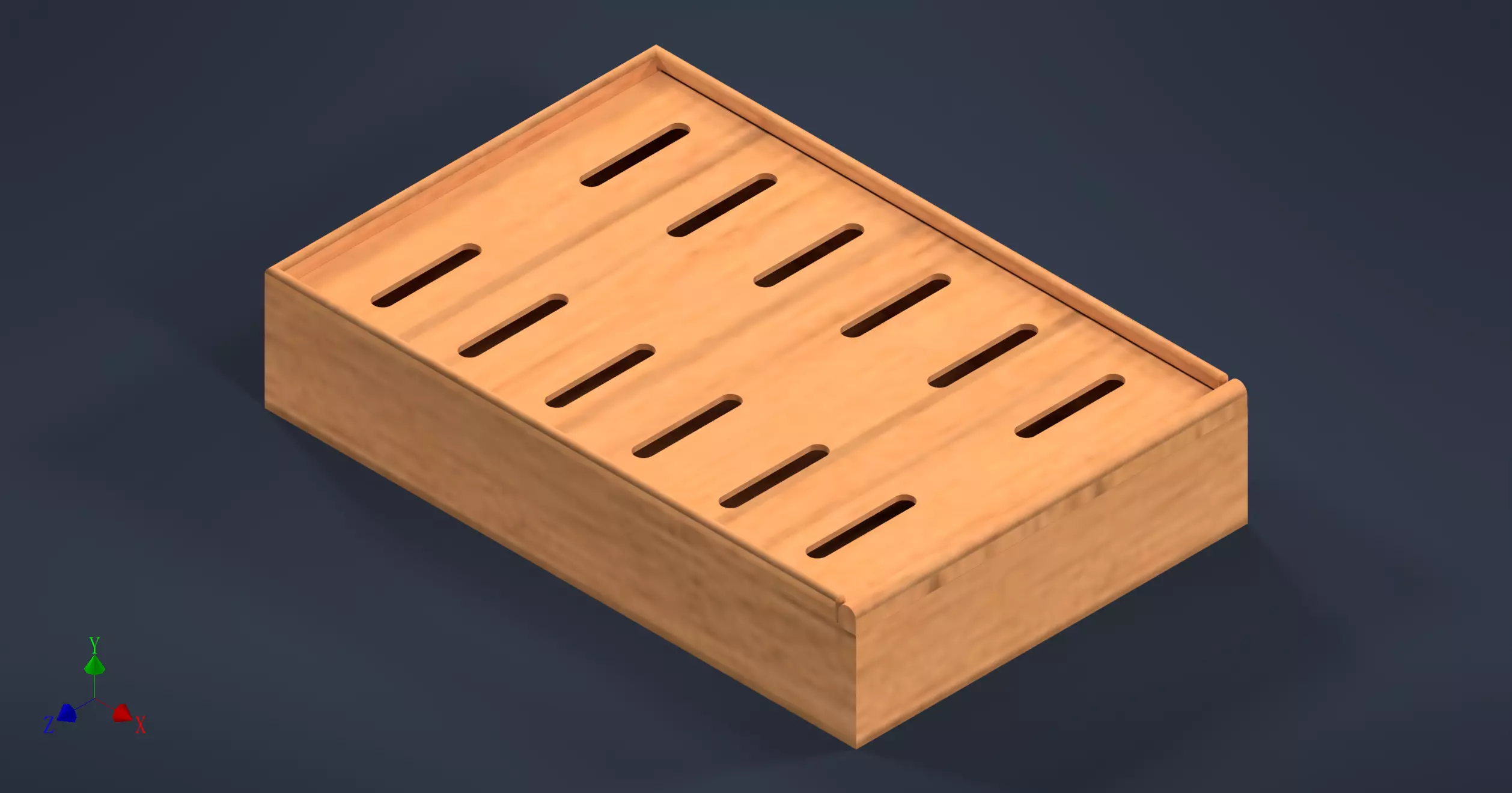 Chinese style tea tray 3D print model_0