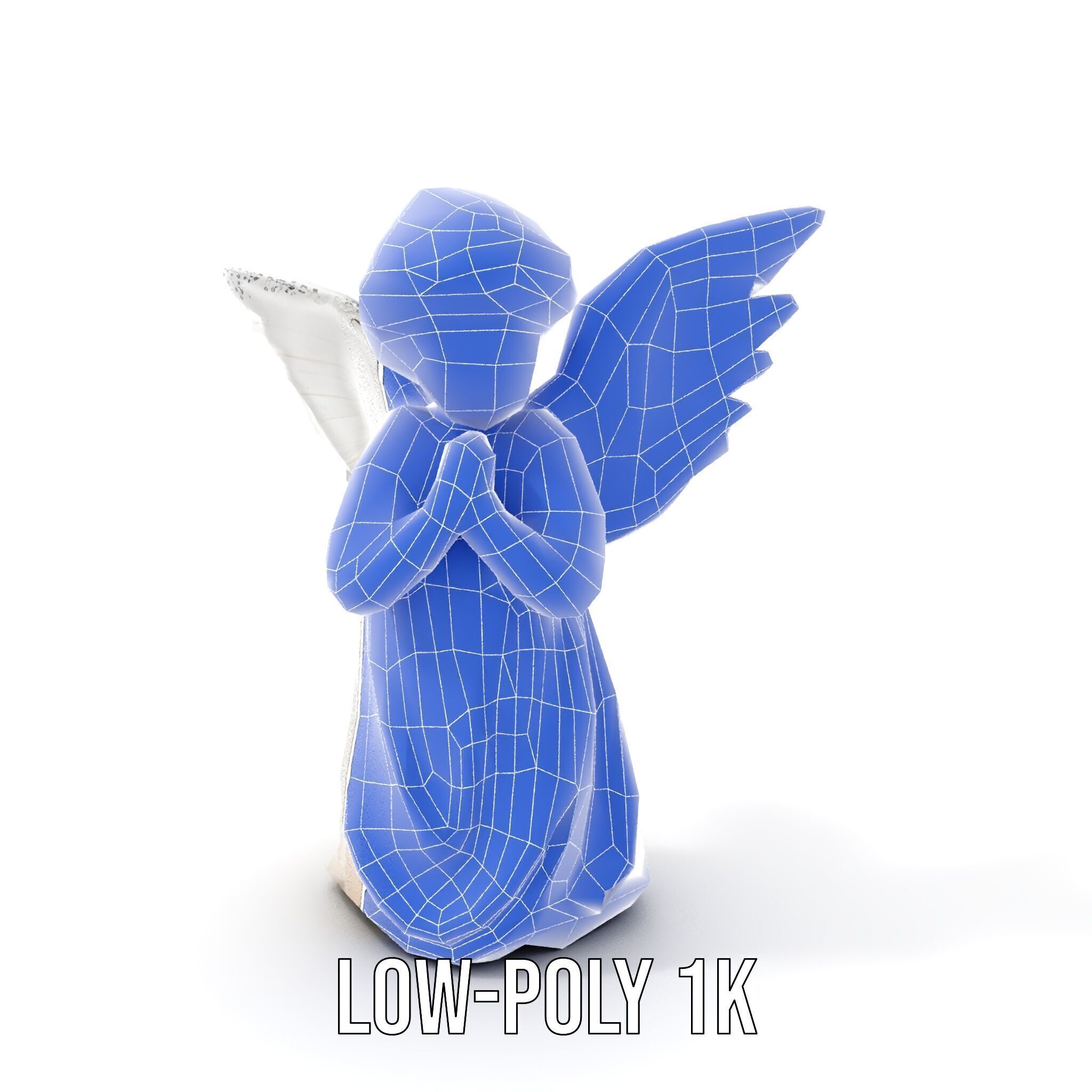 Cherubic Angel Sculpture model pack for D Rendering and Design Low-poly 3D model_13
