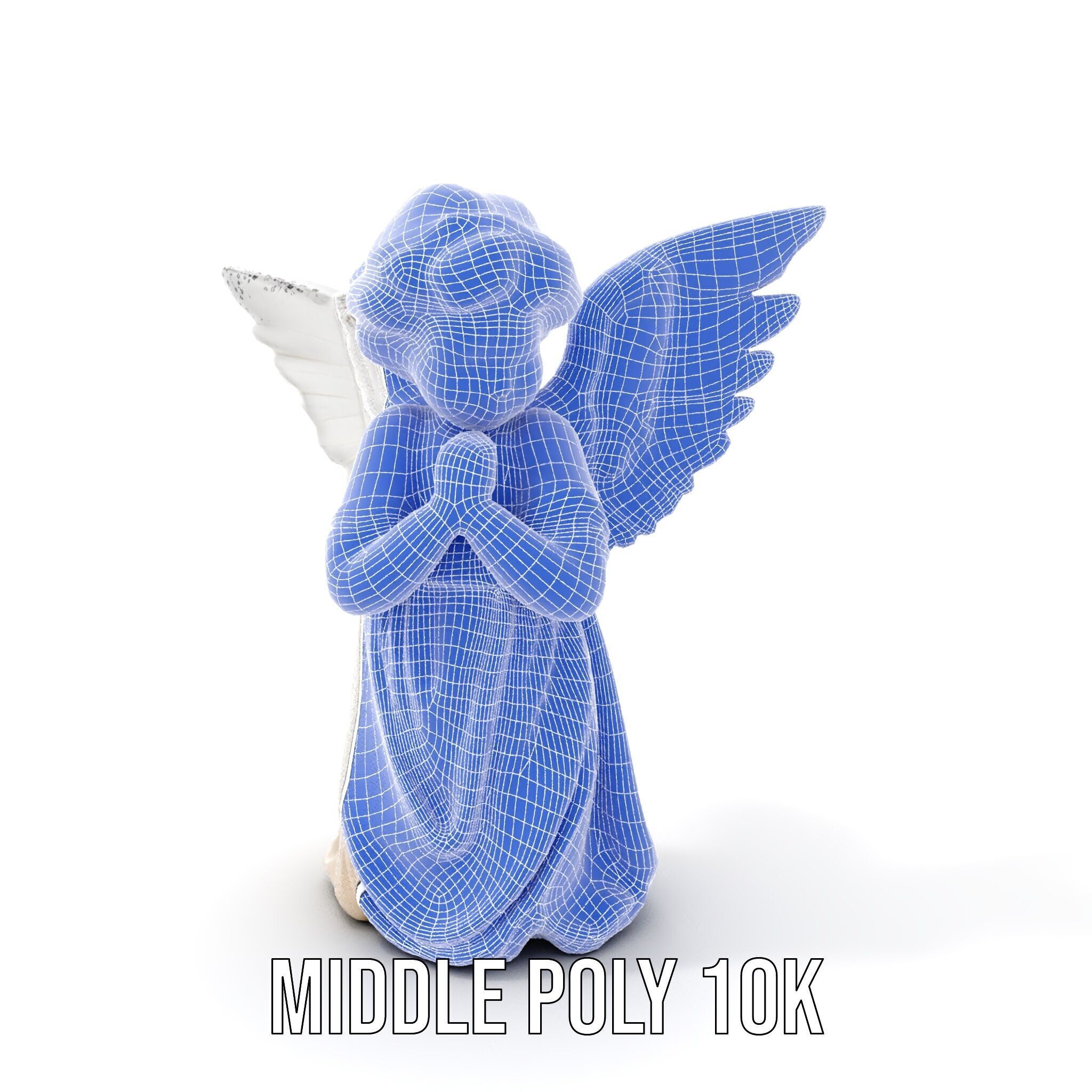 Cherubic Angel Sculpture model pack for D Rendering and Design Low-poly 3D model_22
